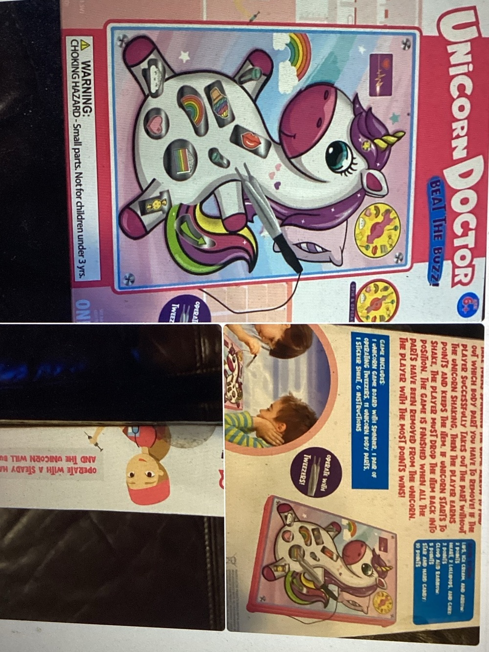 Unicorn Doctor Game Toy - Pink & Purple Play Set